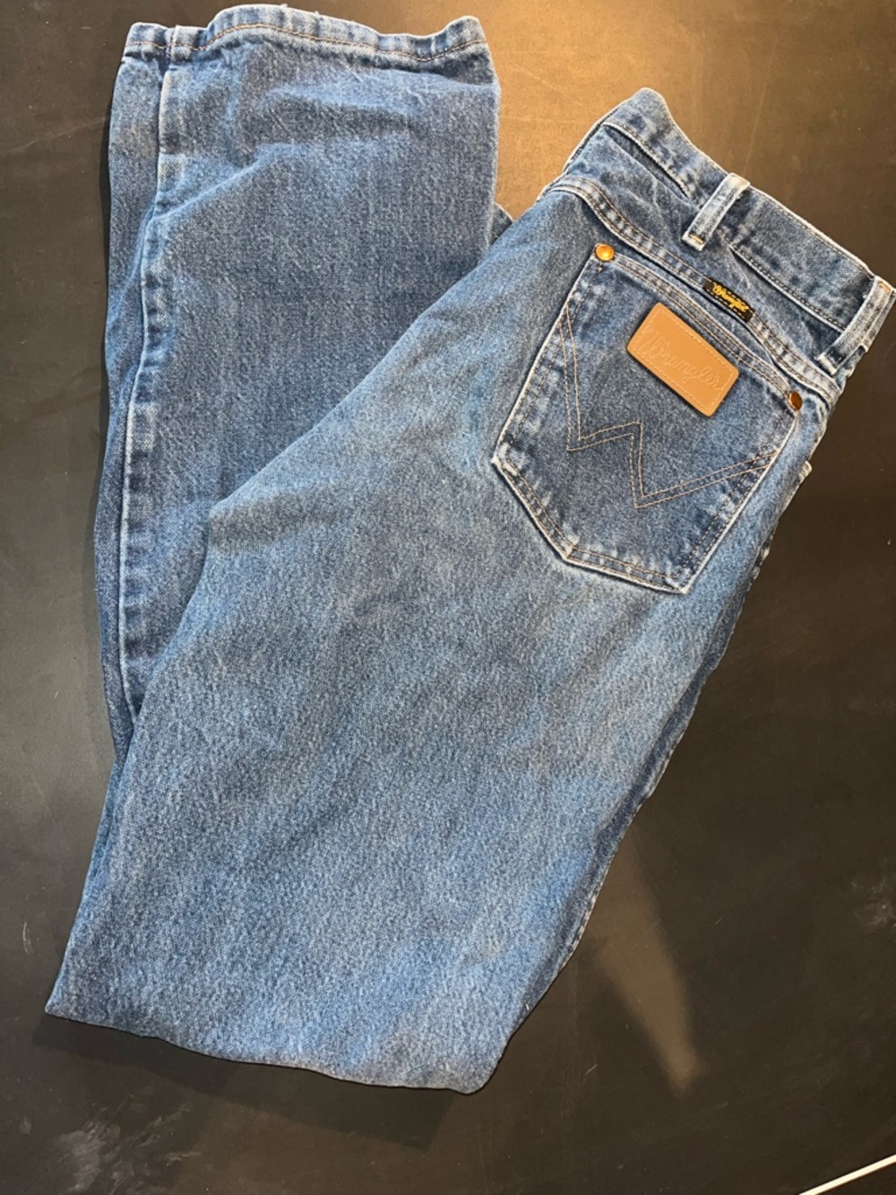 Wrangler Men’s Dark Blue Relaxed Fit Jeans